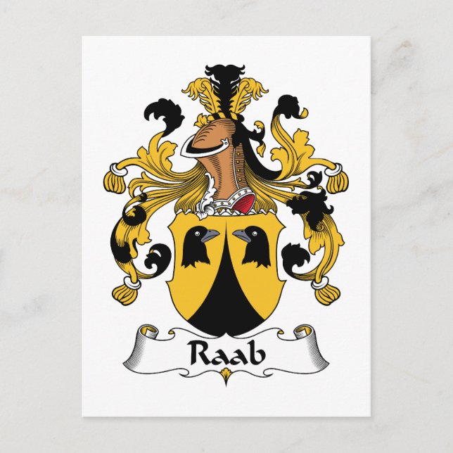 Postal Raab Family Crest (Anverso)