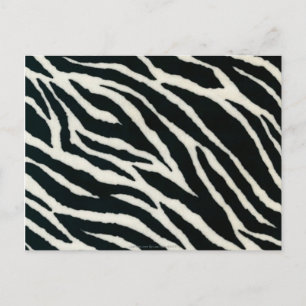 Postal RAB Rockabilly Estampado de Cebra Negro y Blanco