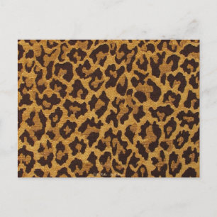 Postal RAB Rockabilly Estampado Leopardo Marrón Dorado