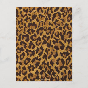 Postal RAB Rockabilly Estampado Leopardo Marrón Dorado