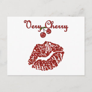 Postal RAB Rockabilly Very Cherry Kiss