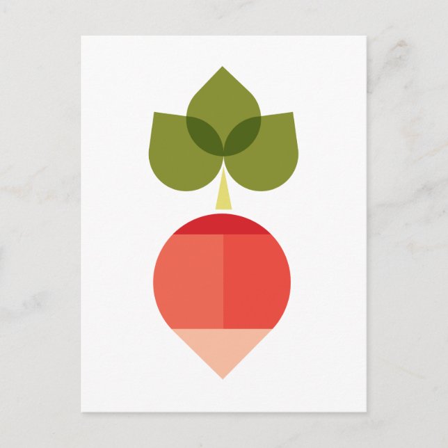 Postal Rábano (Anverso)