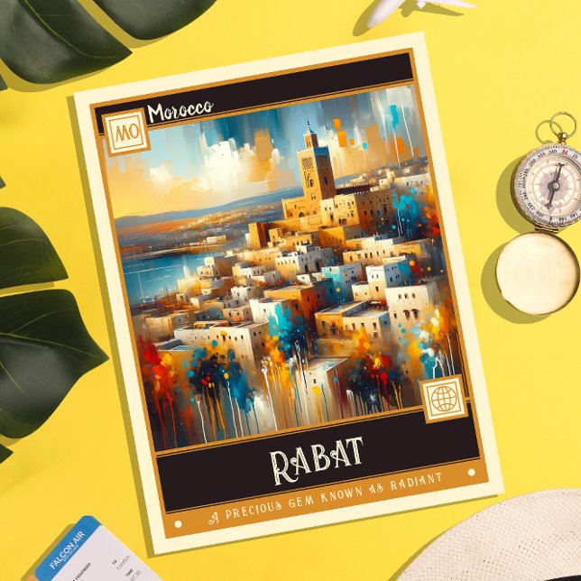 Postal Rabat, Marruecos | Pintura de época (Subido por el creador)