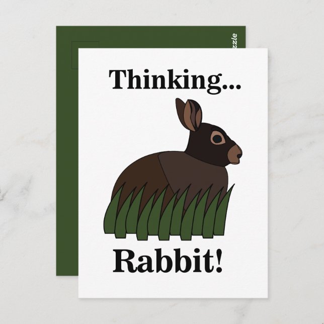 Postal Rabbit Animal Cute Bunny (Anverso / Reverso)