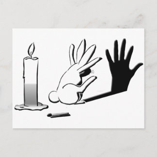 Postal Rabbit de sombra por LightIllusions.com