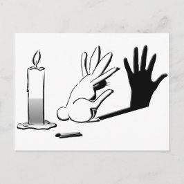 Postal Rabbit de sombra por LightIllusions.com