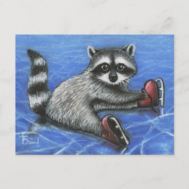 Postal Raccoon (Anverso)