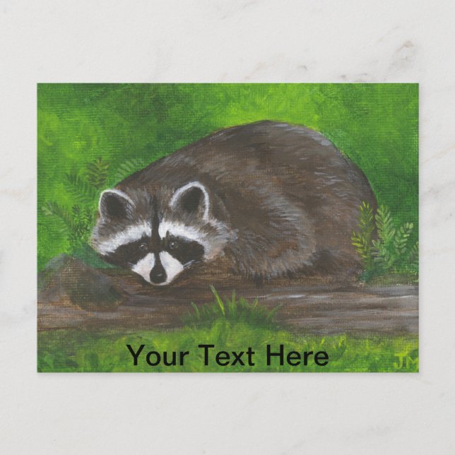 Postal Raccoon (Anverso)