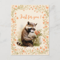 Raccoon de color de agua de verano - Sólo para ust