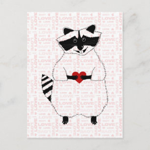 Postal Raccoon Love