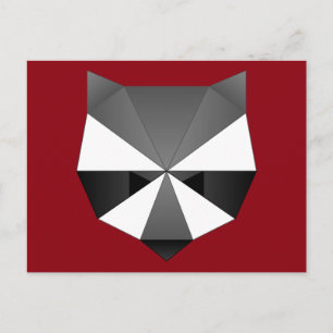 Postal Raccoon poligonal