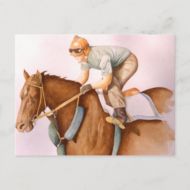 Postal Race Horse y Jockey (Anverso)