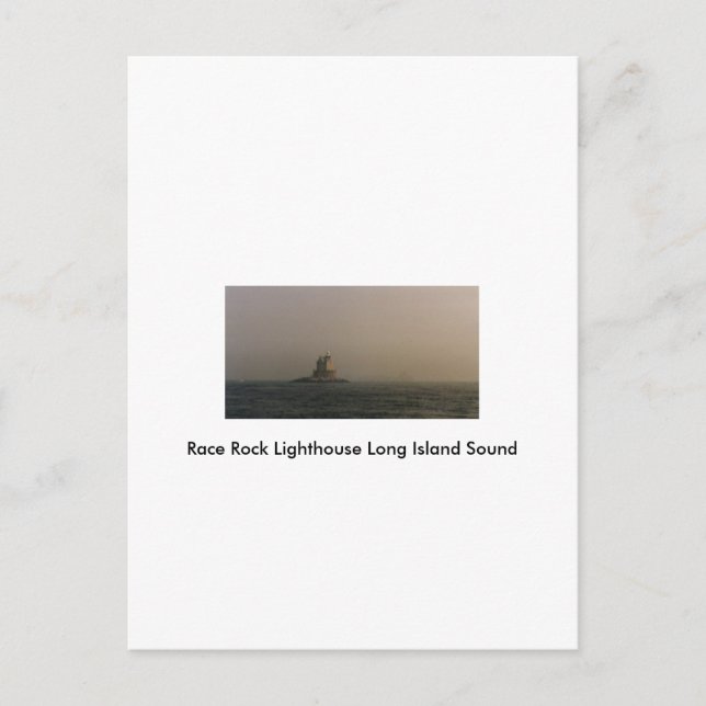Postal Race Rock Lighthouse Long Island Sound (Anverso)