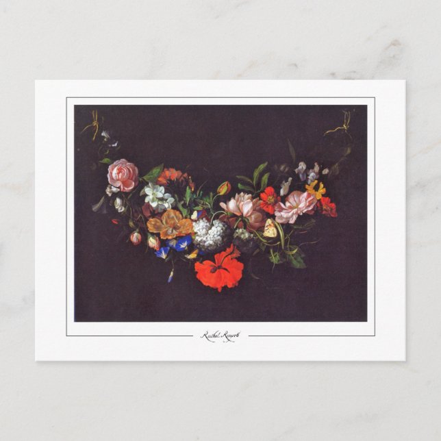 Postal Rachel Ruysch #14 - Postcard Bella Artes (Anverso)