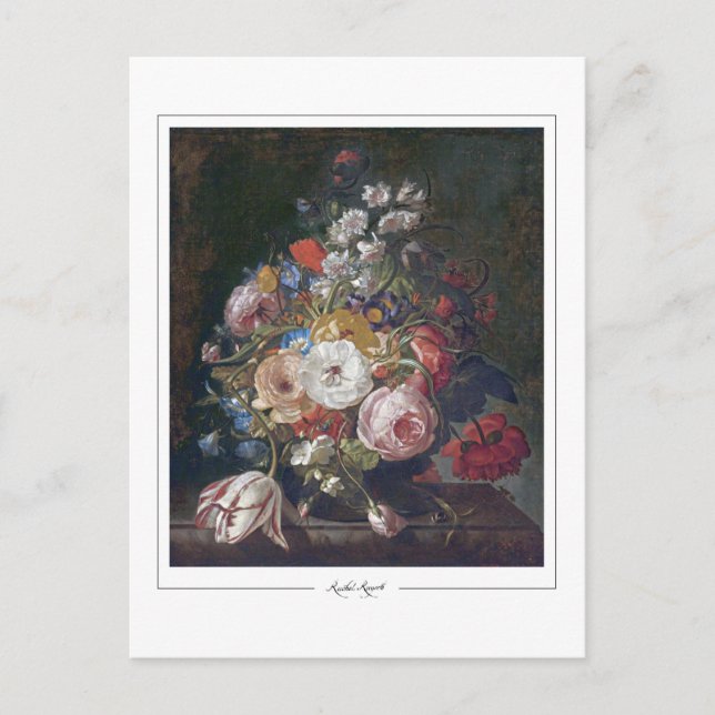 Postal Rachel Ruysch #61 - Postcard Bella Artes (Anverso)
