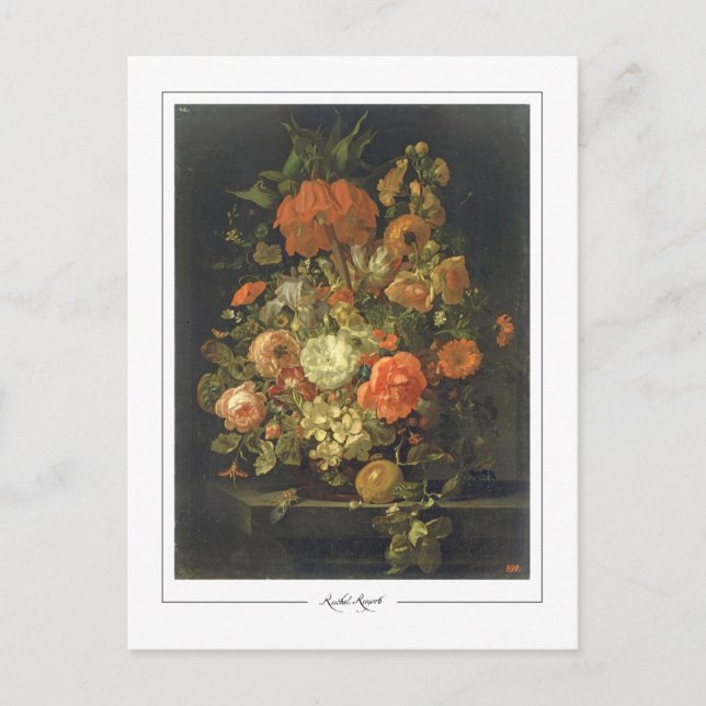 Postal Rachel Ruysch #64 - Postcard Bella Artes (Anverso)