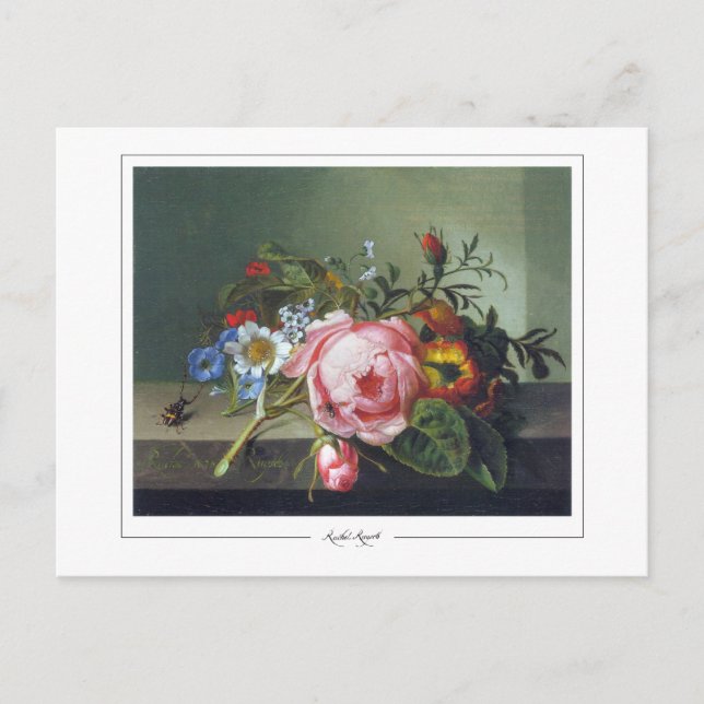 Postal Rachel Ruysch #8 - Postcard Bella Artes (Anverso)