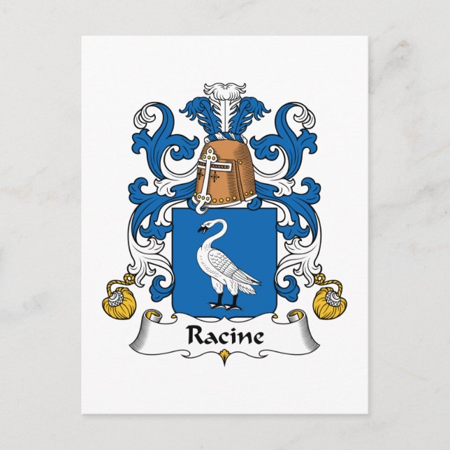 Postal Racine Family Crest (Anverso)