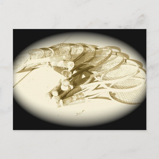 POSTAL RACKETS DE TENIS (Anverso)