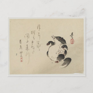 Postal Racoon-dog (Tanuki) de Shibata Zeshin