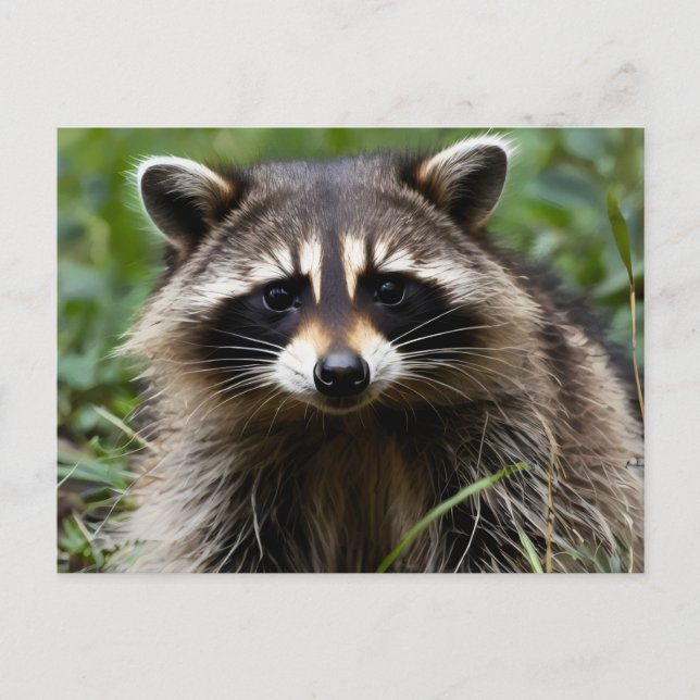 Postal Racoon Mirando (Anverso)
