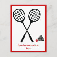 Racquet de bádminton y posición vertical del trans