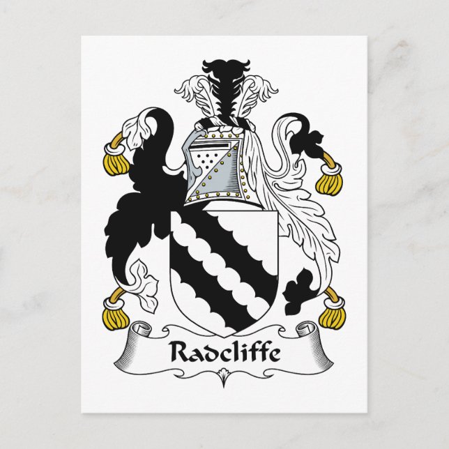 Postal Radcliffe Family Crest (Anverso)