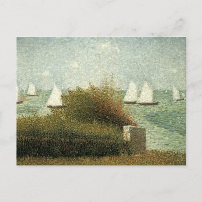 Postal Rade de Grandcamp por Georges Seurat, Arte de époc (Anverso)