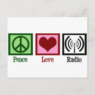 Postal Radio de amor por la paz