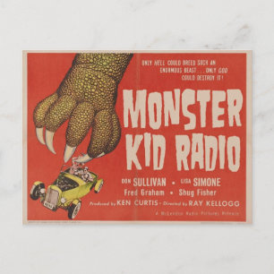 Postal Radio De Niños Monstruos Se Encuentra Con El Monst