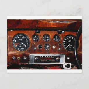 Postal radio e instrumentos de coches vintage