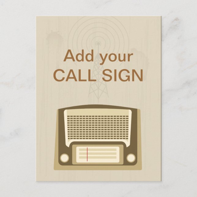 Postal Radio vintage (Anverso)