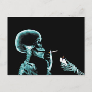Postal radiografías de fumar