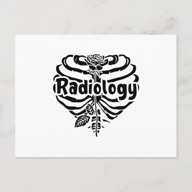 Postal Radiology Tech Rad Enfermera de Flor Tecnólogo Xra (Anverso)