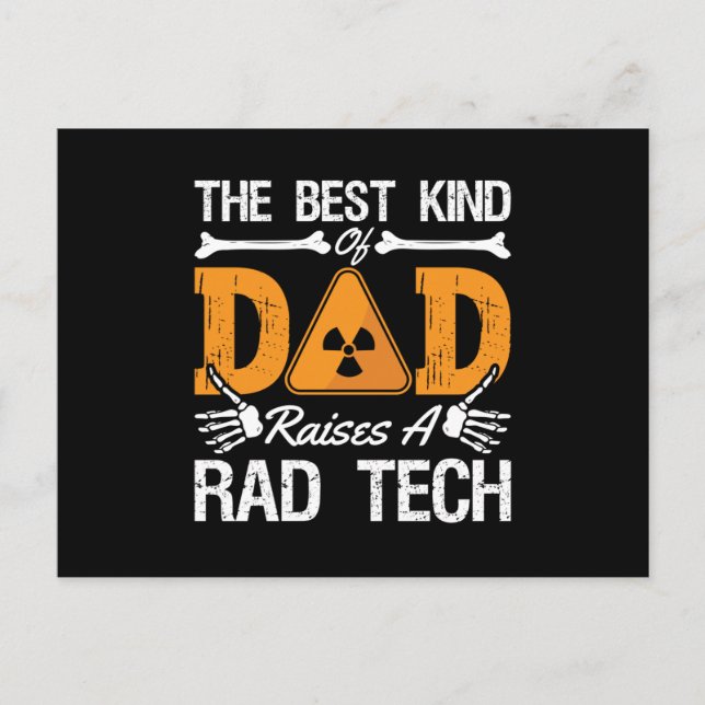 Postal Radiology Tech Rad Tech The Best Kind Dad Xray (Anverso)