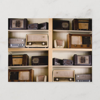 Postal Radios viejas de los años 50 del vintage en