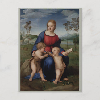 Postal Rafael Madonna de Goldfinch