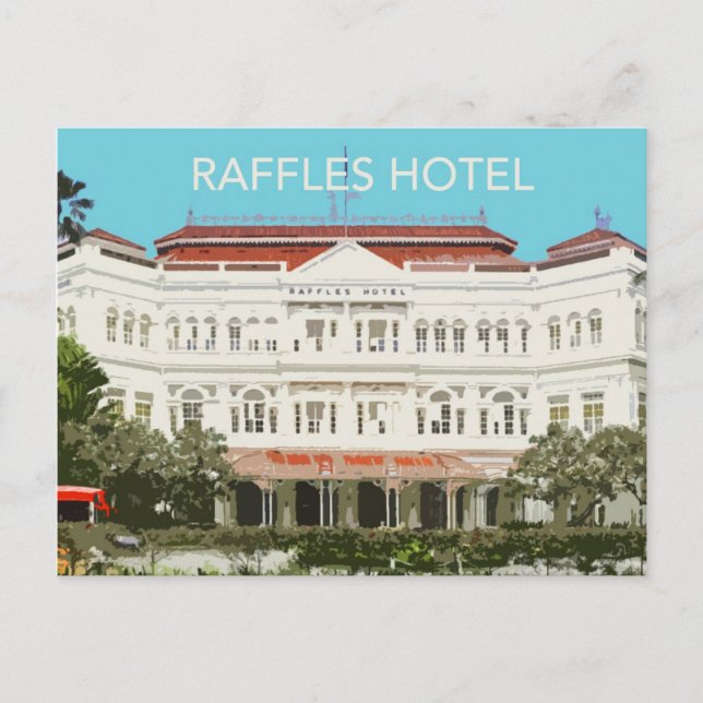 Postal Raffles Hotel Singapore Postcard (Anverso)