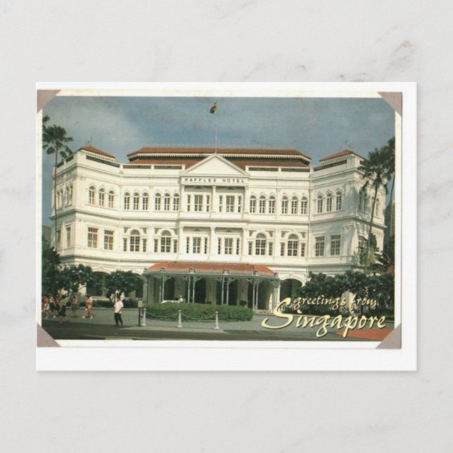 Postal Raffles Hotel singapur (Anverso)