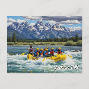 Postal Rafting en Jackson Hole Wyoming
