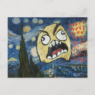 Postal Rage Face Meme Face Comic Classy Painting