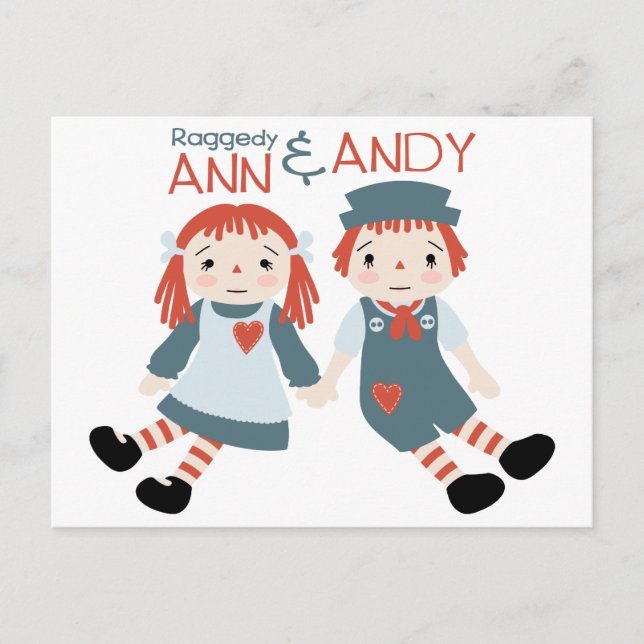 Postal Raggedy Ann & Andy (Anverso)