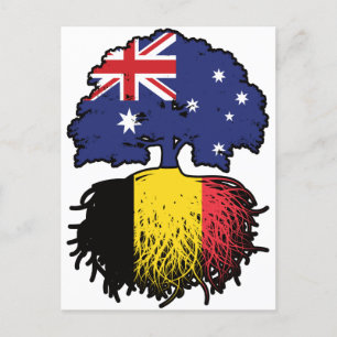 Postal Raíces belgas australianas de árbol de Australia