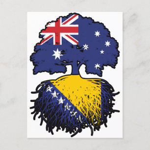 Postal Raíces bosnias australianas de árbol en Bosnia