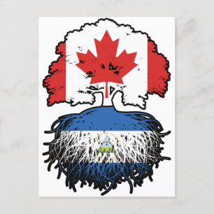 Postal Raíces de árbol canadiense nicaragüense