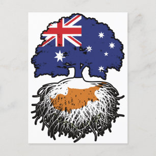 Postal Raíces de árboles australianos chipriotas