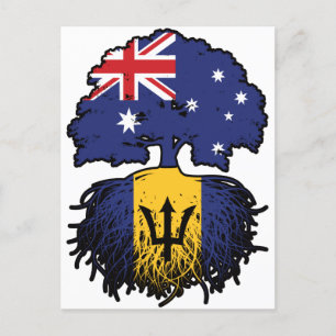 Postal Raíces de árboles australianos de Barbados