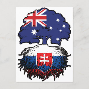 Postal Raíces de árboles australianos eslovacos en Eslova