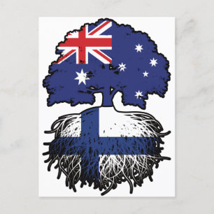 Postal Raíces de árboles australianos finlandeses