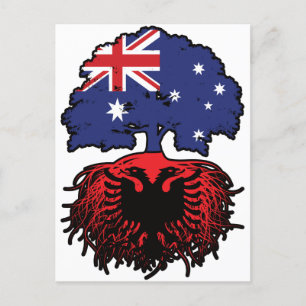 Postal Raíces de árboles de Australia de Albania